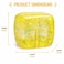 Cube Squeeze Ball Glitter Sensory Stress Relief Toy, Soft Squishy Fidget Toy for Kids &amp; Adults, Slow Rising Gel Cube-Yellow