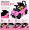 Kids Ride On Push Car with Steering Wheel, Under Seat Storage, Comfortable Seat, Indoor &amp; Outdoor Ride-On Toy,Pink