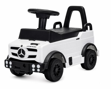 Kids Ride On Push Car with Steering Wheel, Under Seat Storage, Comfortable Seat, Indoor &amp; Outdoor Ride-On Toy,White