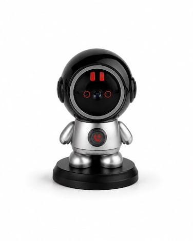Robot Security Camera WiFi IP Camera 3MP One Click Call Surveillance Camera Pan 355&deg;Tilt 60&deg;Night Vision Motion Detection Phone App 2-Way Talk Auto Tracking AI Humanoid Detection CCTV Camera