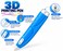 3D Printing Pen for Kids with 1.75mm PCL Filament, Low-Temperature Creative Drawing &amp; DIY Craft Pen, Forward &amp; Reverse Controls, Ages 6+ Blue