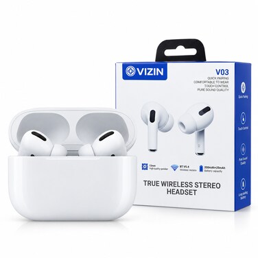 V03 True Wireless Stereo Earbuds with Bluetooth 5.4, Touch Control, Quick Pairing &amp; High-Quality Sound