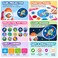 2 in 1 Kids Art Painting Projector Drawing Board Table with Rocket Projector, Colourful Projection Patterns, Drawing Pens, Erasable Writing Surface, Educational Creative Art Toy for Ages 3+