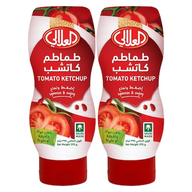 Al Alali Tomato Ketchup Squeeze, 395g Pack of 2