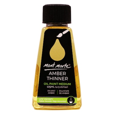 Monte Marte Amber Thinner Oil Paint Medium Natural 125ml