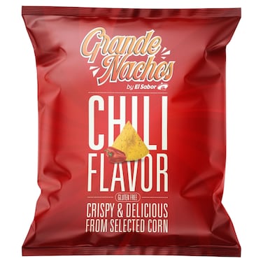 El Sabor Chili Flavour Grand Nacho Chips, 200g