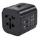 Aukey Universal Adapter With 3 USB Ports Black
