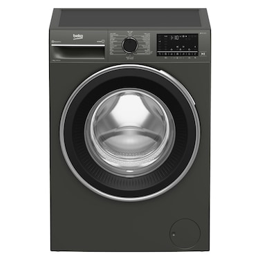 Beko, 9 kg Front Load Washing Machine, 1400 RPM, 15 Programmes,Quick wash, SteamTherapy,10 Years Warranty on ProSmart Inverter Motor, WTV9314XM(Grey)