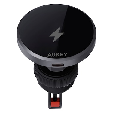 Aukey MagFusion Dash Magnetic Fast Wireless Charging Phone Mount Black