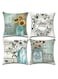 Jar Throw Pillow Covers 18x18 Sunflower Pillowcase Blue Vase Cushion Seasonal Case for Outdoor Sofa Couch Living Room Bedroom Home Decoration 4 Pack