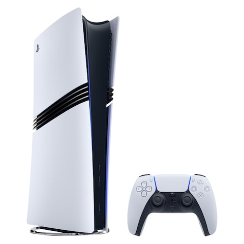 Sony PlayStation 5 Pro Console and DualSense Wireless Controller for PlayStation 5 CFI7021B01Y White UAE Version