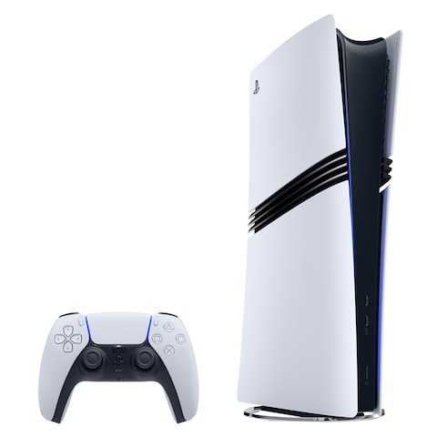 Sony PlayStation 5 Pro Console and DualSense Wireless Controller for PlayStation 5 CFI7021B01Y White UAE Version