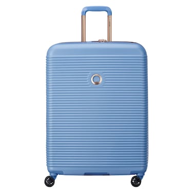 Delsey Freestyle Double Wheels Spinner Luggage Hard Trolley Sky Blue 70cm