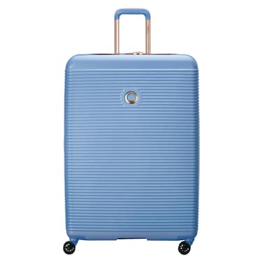 Delsey Freestyle Double Wheels Spinner Luggage Hard Trolley Sky Blue 82cm