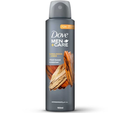 Dove Men+Care  Antiperspirant Deodorant Spray  Sandalwood &amp; Amber   150ml