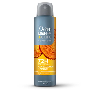Dove Men+Care Antiperspirant Deodorant Spray, Sandalwood &amp; Amber, 150ml
