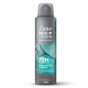 Dove Men+Care Antiperspirant Deodorant Spray, Eucalyptus &amp; Birch, 150ml
