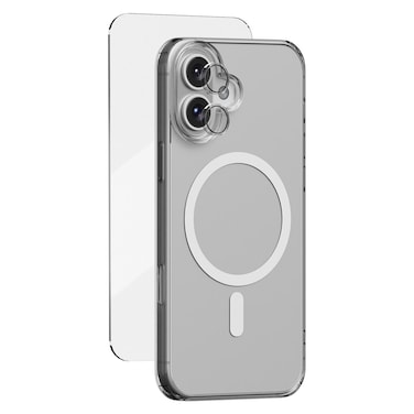 Hyphen MagSafe 3-in-1 Combo Case Cover with Screen Protector and Camera Lens Protector for Apple iPhone 16 Pro