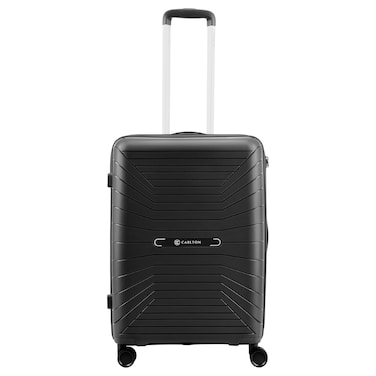 Carlton Carnival Plus Hard Luggage Trolley, Black, 66cm