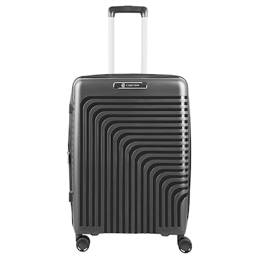 Carlton Wego Plus Hard Luggage Trolley, Black, 66cm