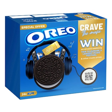 أوريو كريف ذا ميوزيك أوريجنل كوكيز  36.8 غرام حزمة من 24