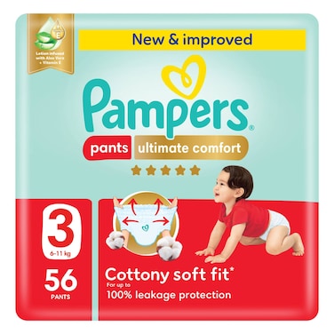 Pampers Ultimate Comfort Diaper Pants Size 3 6-11kg 56 Pants