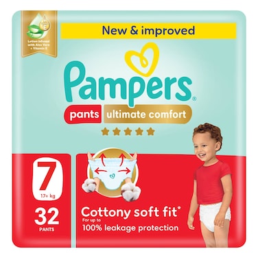 Pampers Ultimate Comfort Diaper Pants Size 7 17kg+ 32 Pants
