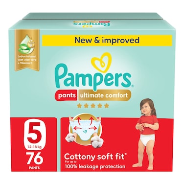 Pampers Ultimate Comfort Diaper Pants Size 5 12-18kg 76 Pants