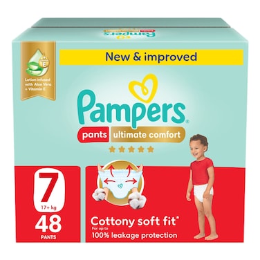 Pampers Ultimate Comfort Diaper Pants Size 7, 17+kg 48 Pants