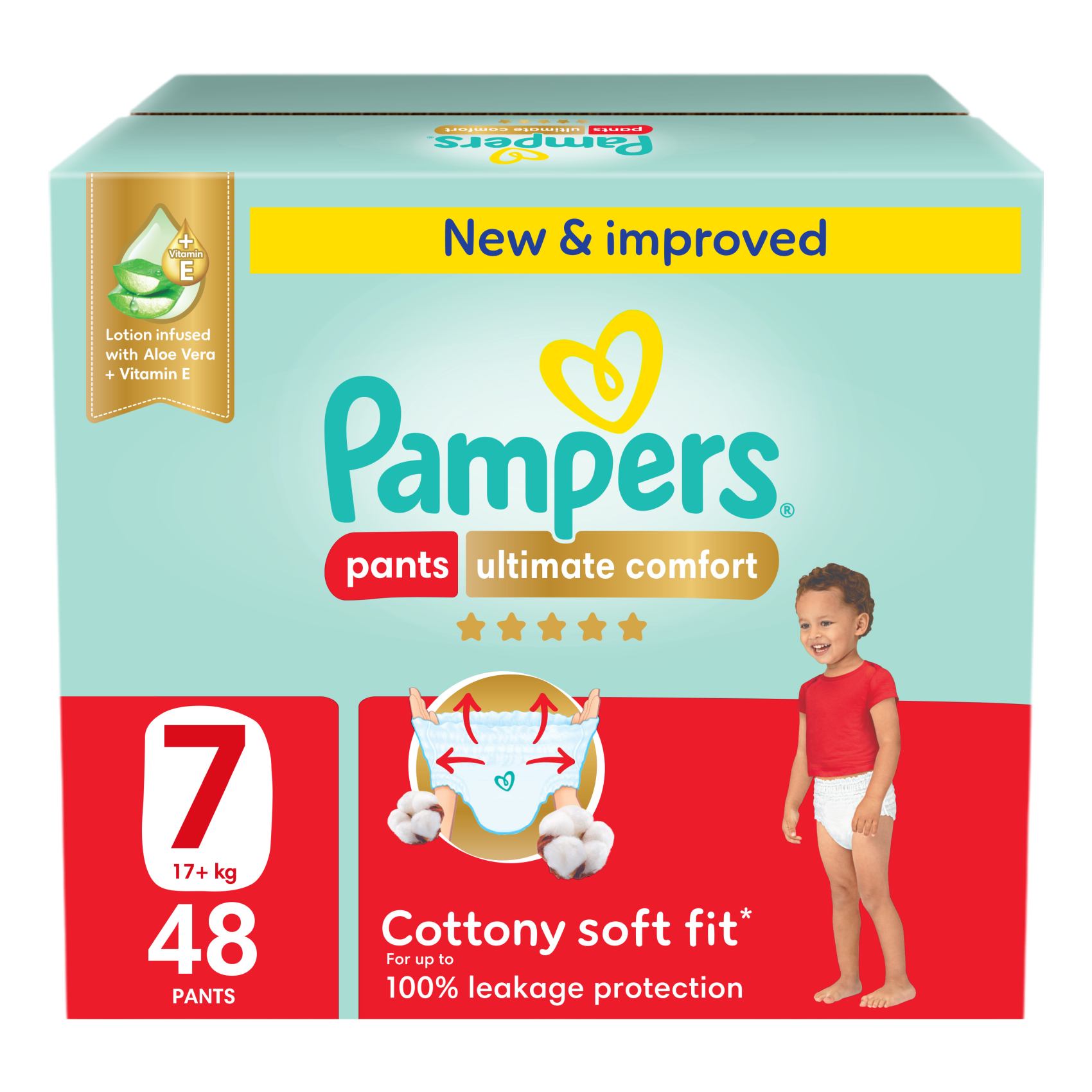 Pampers Ultimate Comfort Diaper Pants Size 7, 17+kg 48 Pants 48 Pants