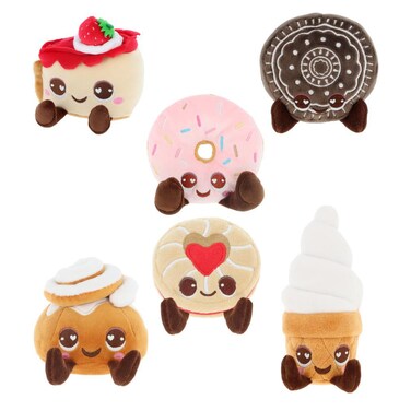 Keel Toys Motsu Novelty Bakery Sweet Treats Animal Plush Toy Assorted 8cm 6 PCS
