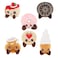 Keel Toys Motsu Novelty Bakery Sweet Treats Animal Plush Toy Assorted 8cm 6 PCS