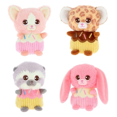 Keel Toys Motsu Novelty Bakery Cupcakes Scented Animal Plush Toy 16cm 12 PCS