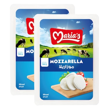 Maria's Mozzarella Cheese Slice, 150g Pack of 2