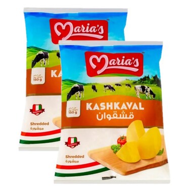 Maria's Kashkaval Shredded Cheese 150g Pack of 2