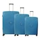 في آي بي حقائب سفر رباعية بعجلات 8 صلبة - أزرق، 3 قطع