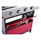 Outback Meteor 4 Burner Gas Barbecue Red 640x420mm