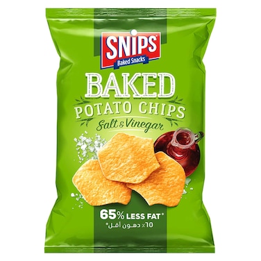 Snips Baked Potato Chips Salt and Vinegar, 35g
