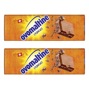 Ovomaltine Crunchy Milk Chocolate 42g Pack of 2