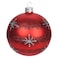 مجموعة كرات زينة الكريسماس ب متنوعة 80 ملم - أحمر