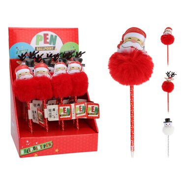 Pen with Christmas Design 3 Assorted 25cm