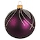 Christmas Decoration Ball Set with Peacock Feather Design 60mm