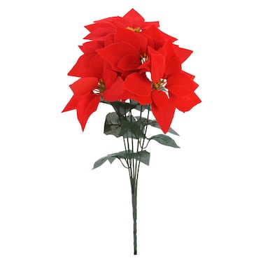 زينة عيد الميلاد 5 زهور 48 سم