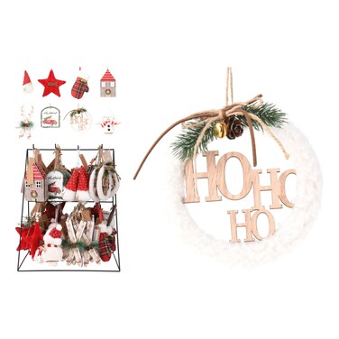 Christmas Hanging Decoration 8 Assorted 19cm