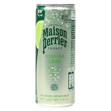 Maison Perrier Forever Lime Flavour Sparkling Water Slim Can, 250ml