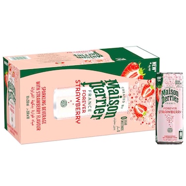Maison Perrier Forever Strawberry Sparkling Beverage, 250ml, Pack of 10