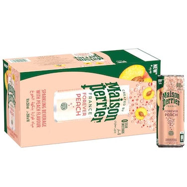 Maison Perrier Forever Peach Sparkling Beverage, 250ml, Pack of 10