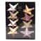 Star Hanging Decoration Set Pink 65mm