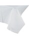 Perfectware Plastic Table Cover (Pack of 2, White, 54in x 108in)