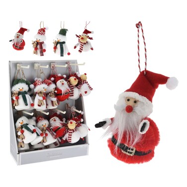 Christmas Hanging Decoration Figures 4 Assorted